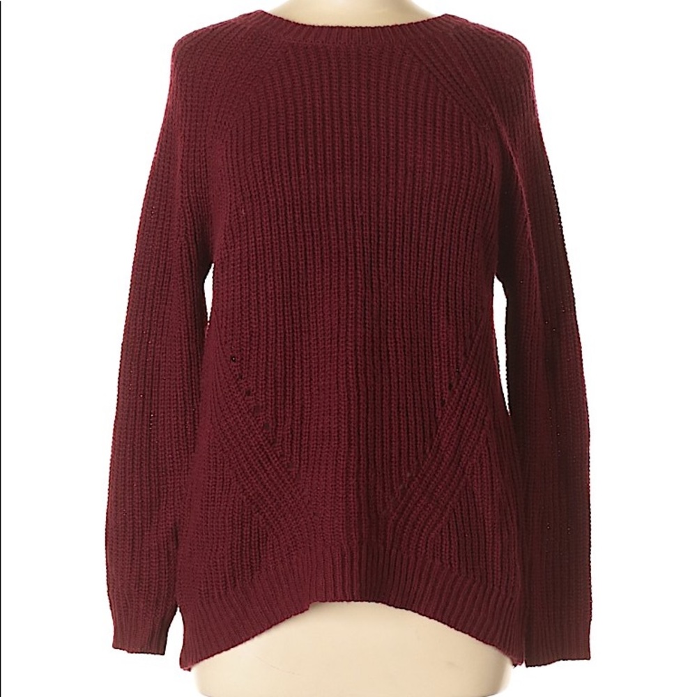 Sienna Sky Burgundy Pullover